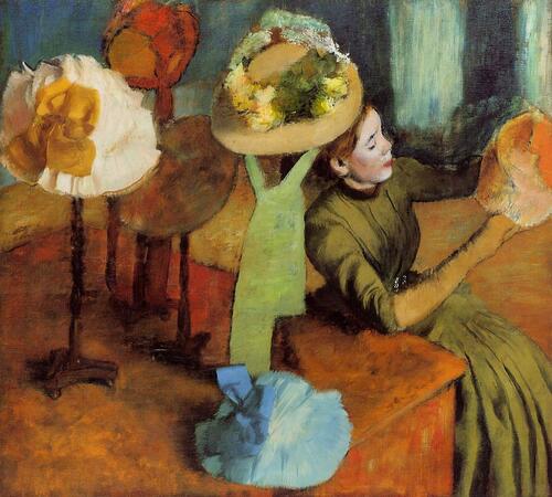 The Milliner's Shop by Edgar Degas at the Legion of Honor