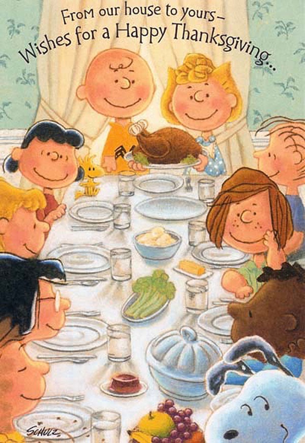 snoopy thanksgiving dinner