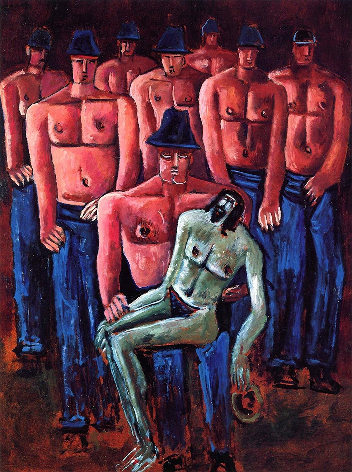 Christ Held by Half-Naked Men [Marsden Hartley] | Sartle - Rogue Art History