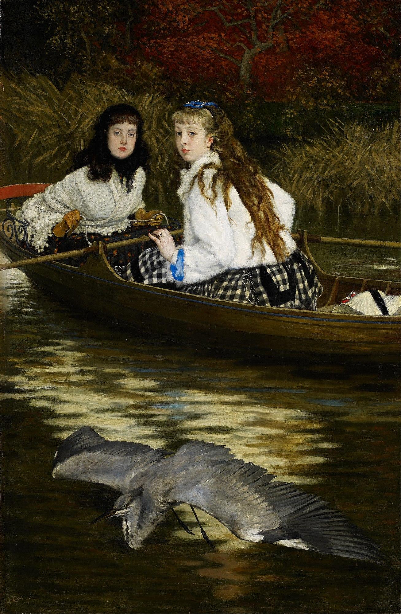 On the Thames A Heron James Tissot Sartle Rogue Art History