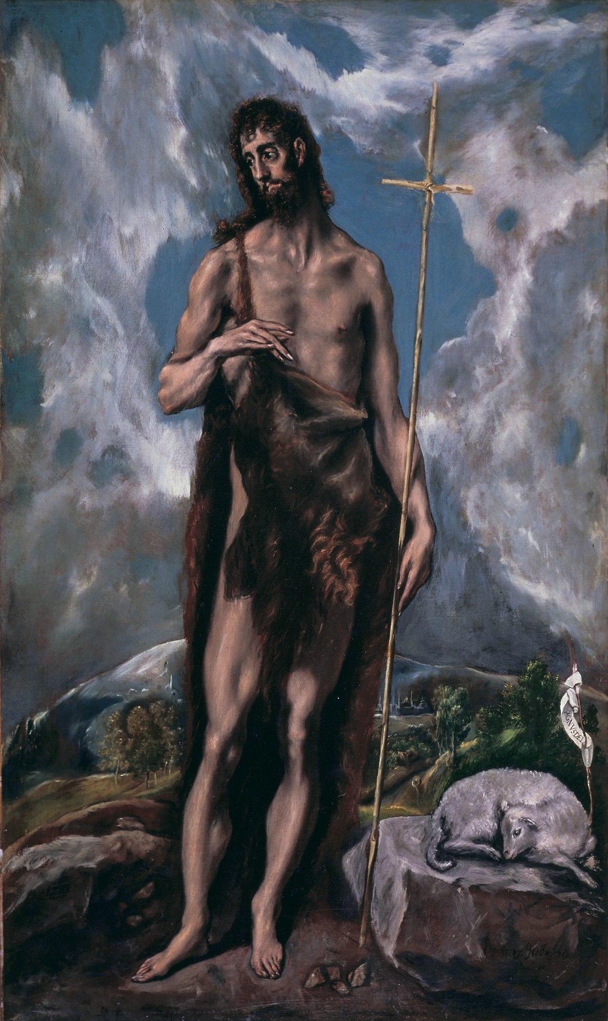 ST good JOHN THE BAPTIST painting