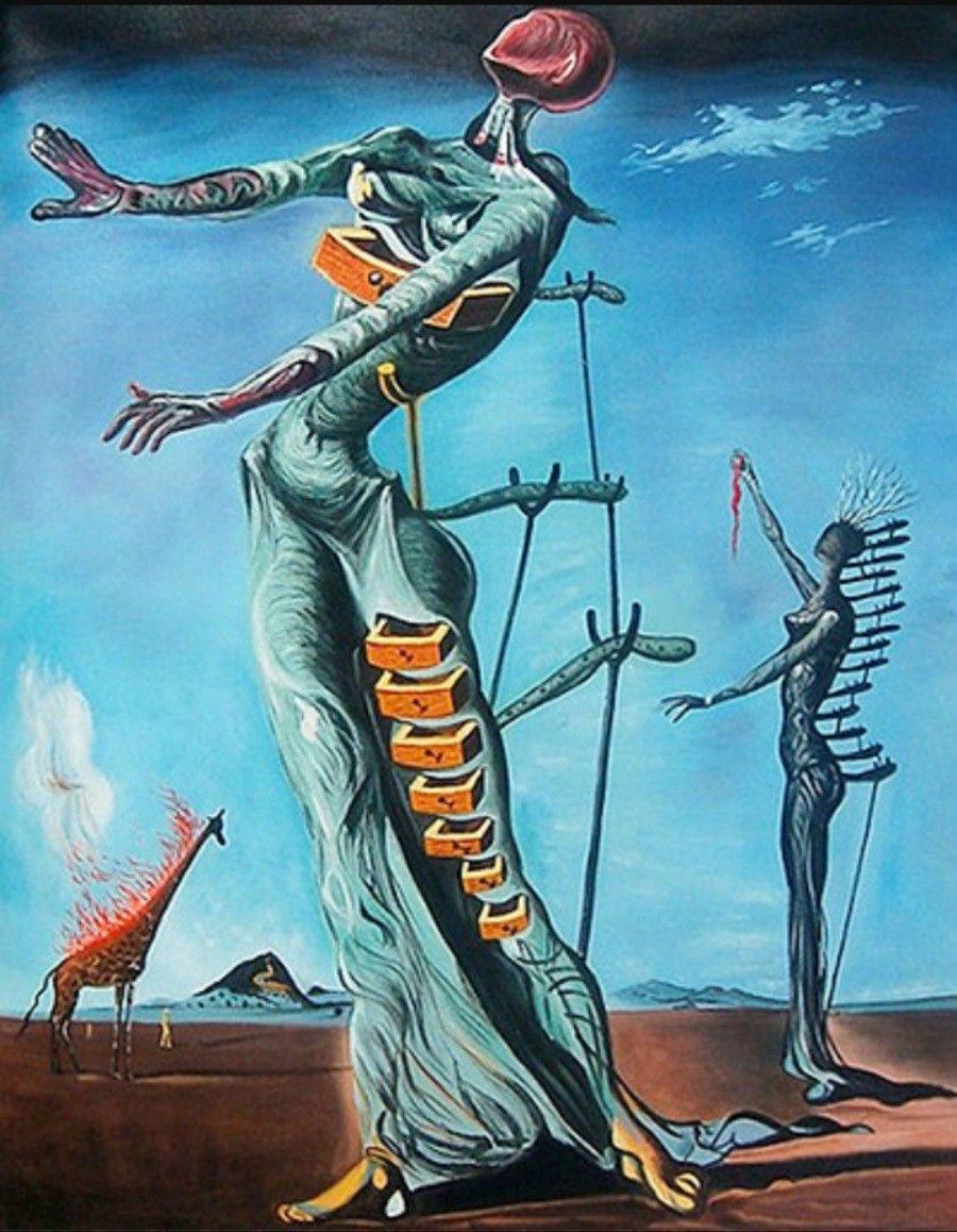 The Burning Giraffe [Salvador Dalí]